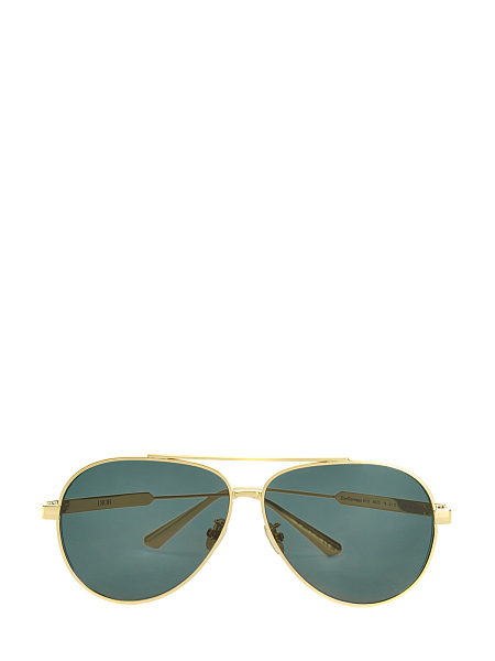 Солнцезащитные очки-авиаторы Gold Green в оправе из металла 