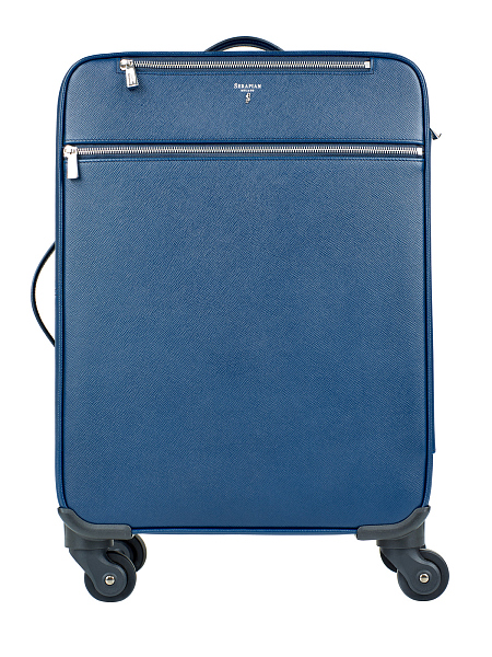 Классический чемодан из&nbsp;сафьяновой кожи с&nbsp;эргономичными ручками