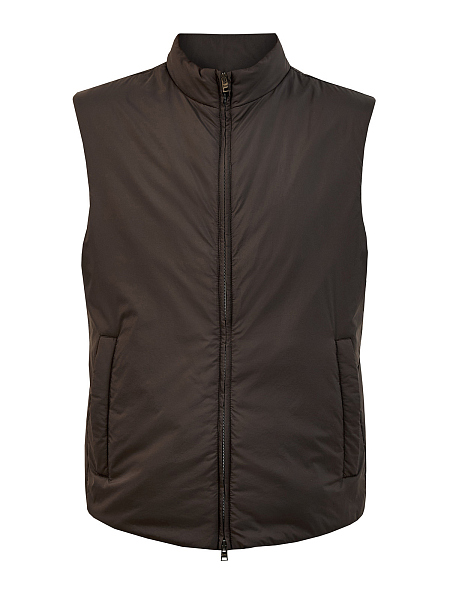 Утепленный жилет из матового влагозащитного эко-микроволокна