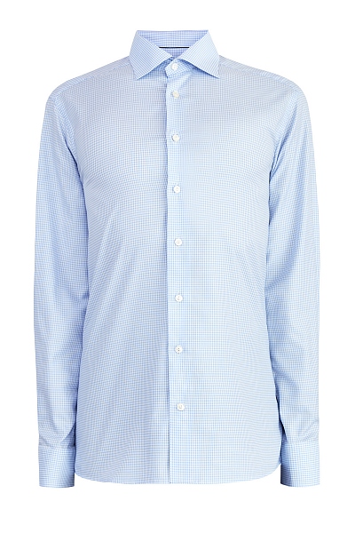Рубашка классического силуэта Contemporary с микро-принтом в клетку 