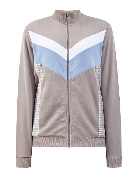 Спортивная толстовка на молнии с жаккардовой лентой