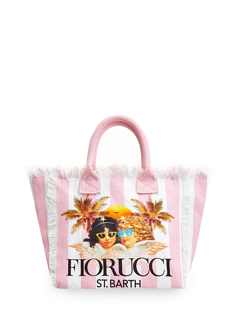 Женская пляжная сумка из хлопка с принтом fiorucci и бахромой MC2_SAINT ...
