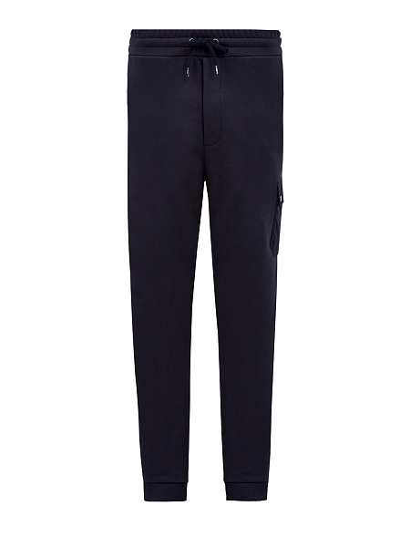 Хлопковые джоггеры с отделкой из нейлона и поясом на кулиске