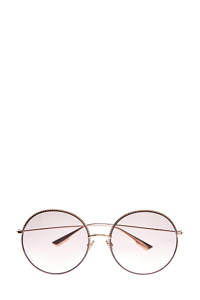 Очки круглой формы в легкой оправе с ажурной отделкой по краю