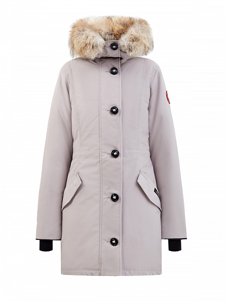 Парка Rossclair с утеплителем из пуха и съемной меховой отделкой 